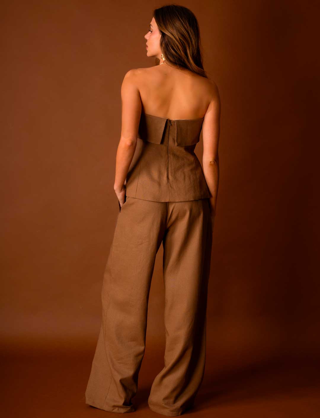TOP NIZA LINO CAMEL C-Vive