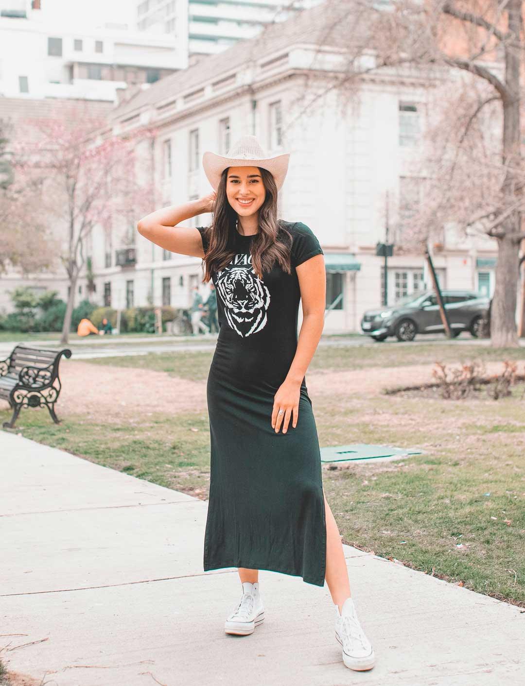 Maxi Dress Savage Negro C-Vive