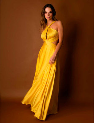 VESTIDO ELOISE AMARILLO C-Vive Colombia