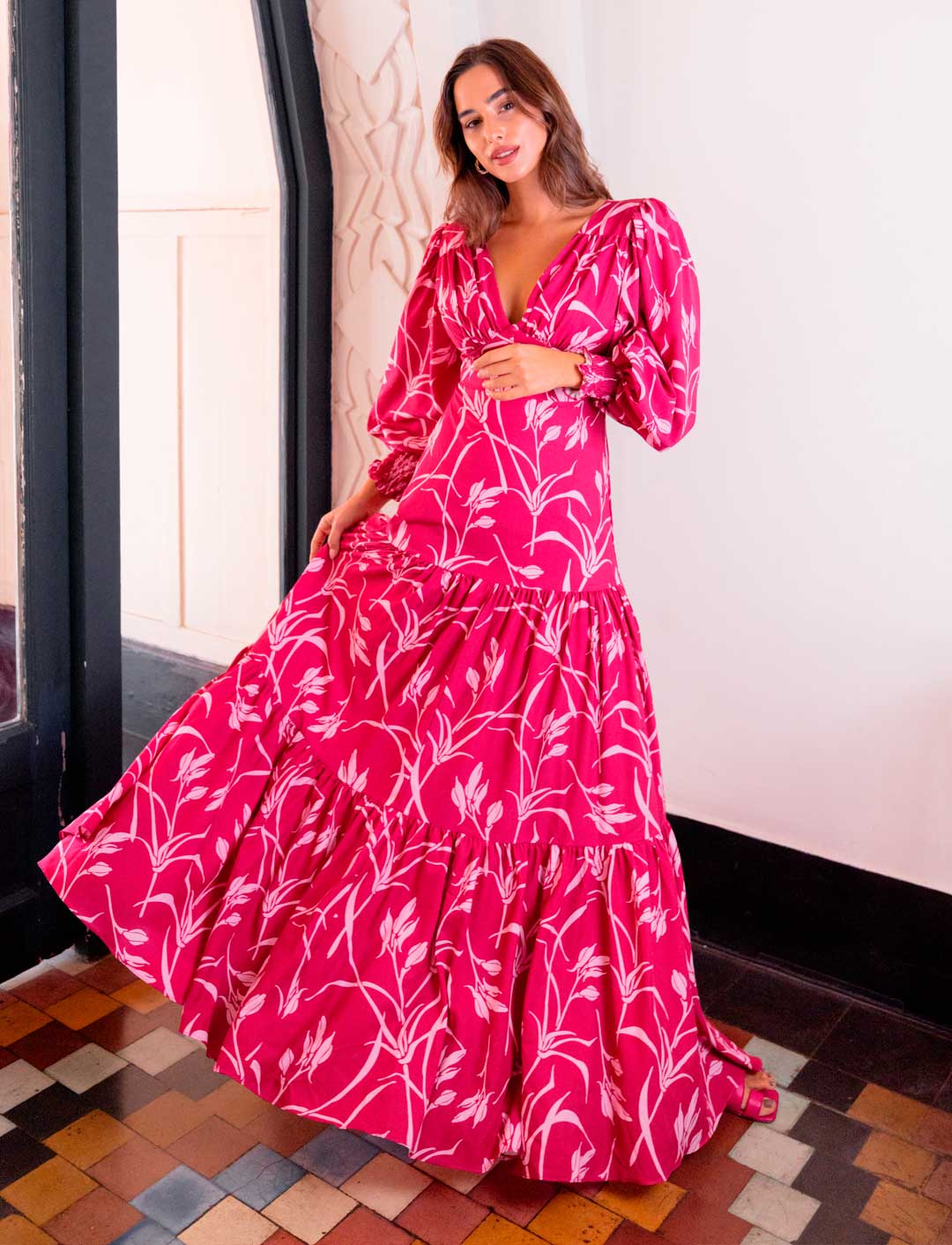 VESTIDO MYKONOS MAGENTA C-Vive Colombia