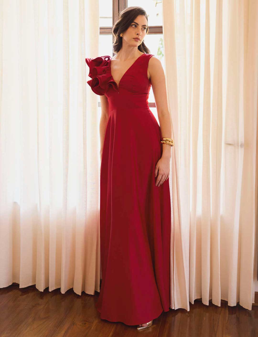 VESTIDO LORENZA ROJO C-Vive Colombia