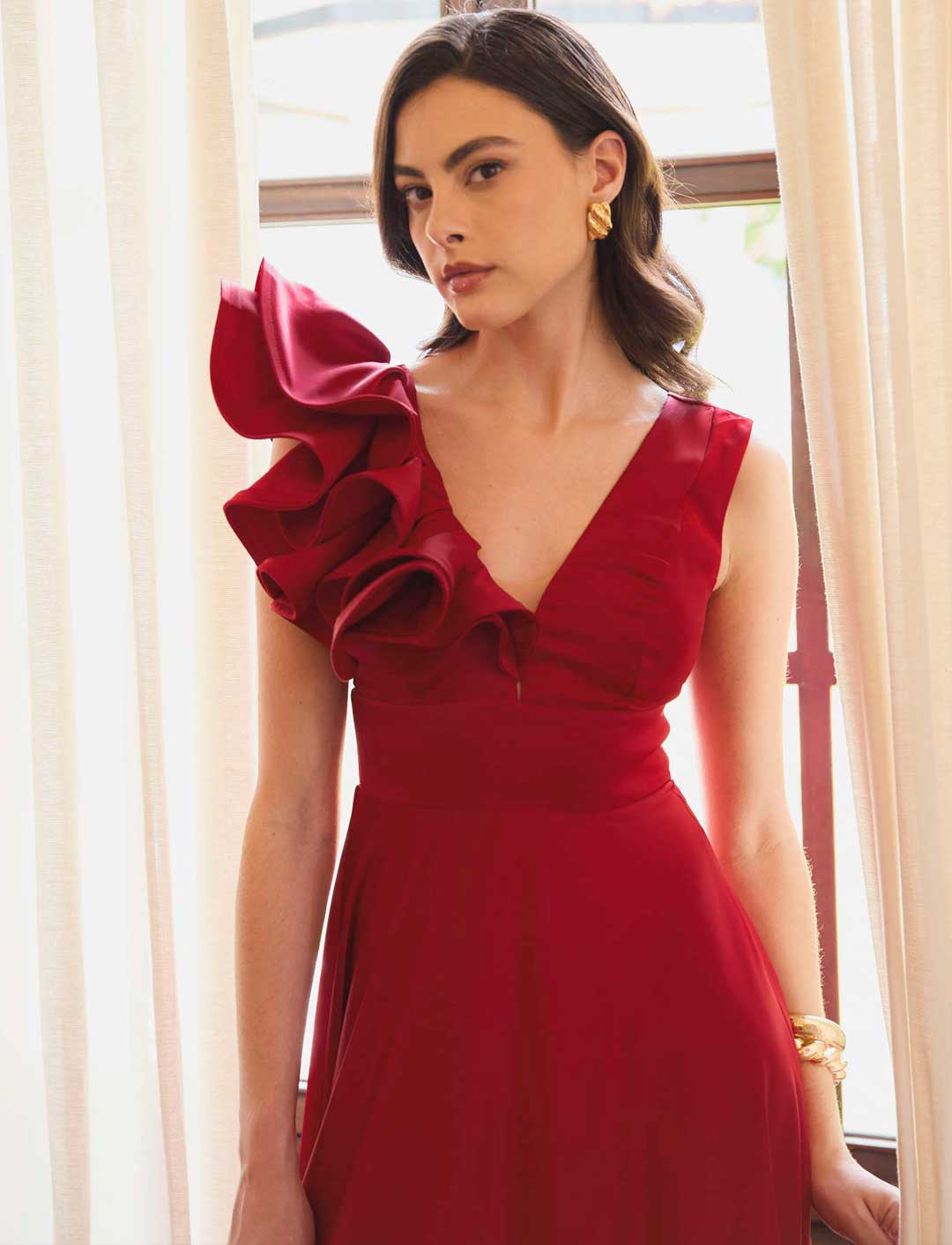 VESTIDO LORENZA ROJO C-Vive Colombia