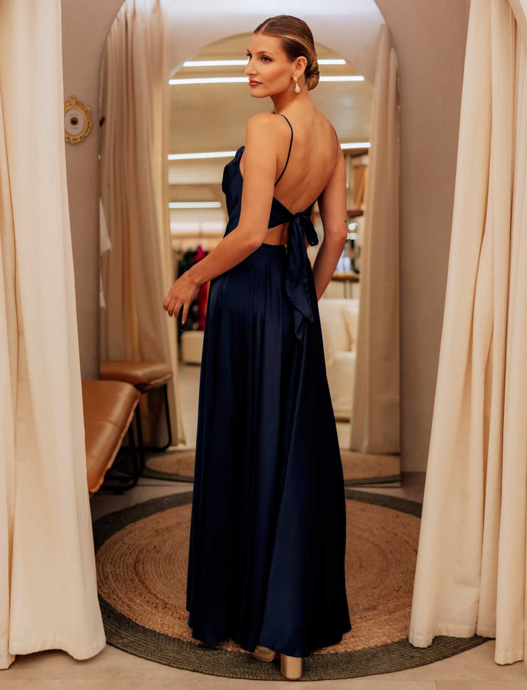 VESTIDO SANTORINI AZUL C-Vive Colombia