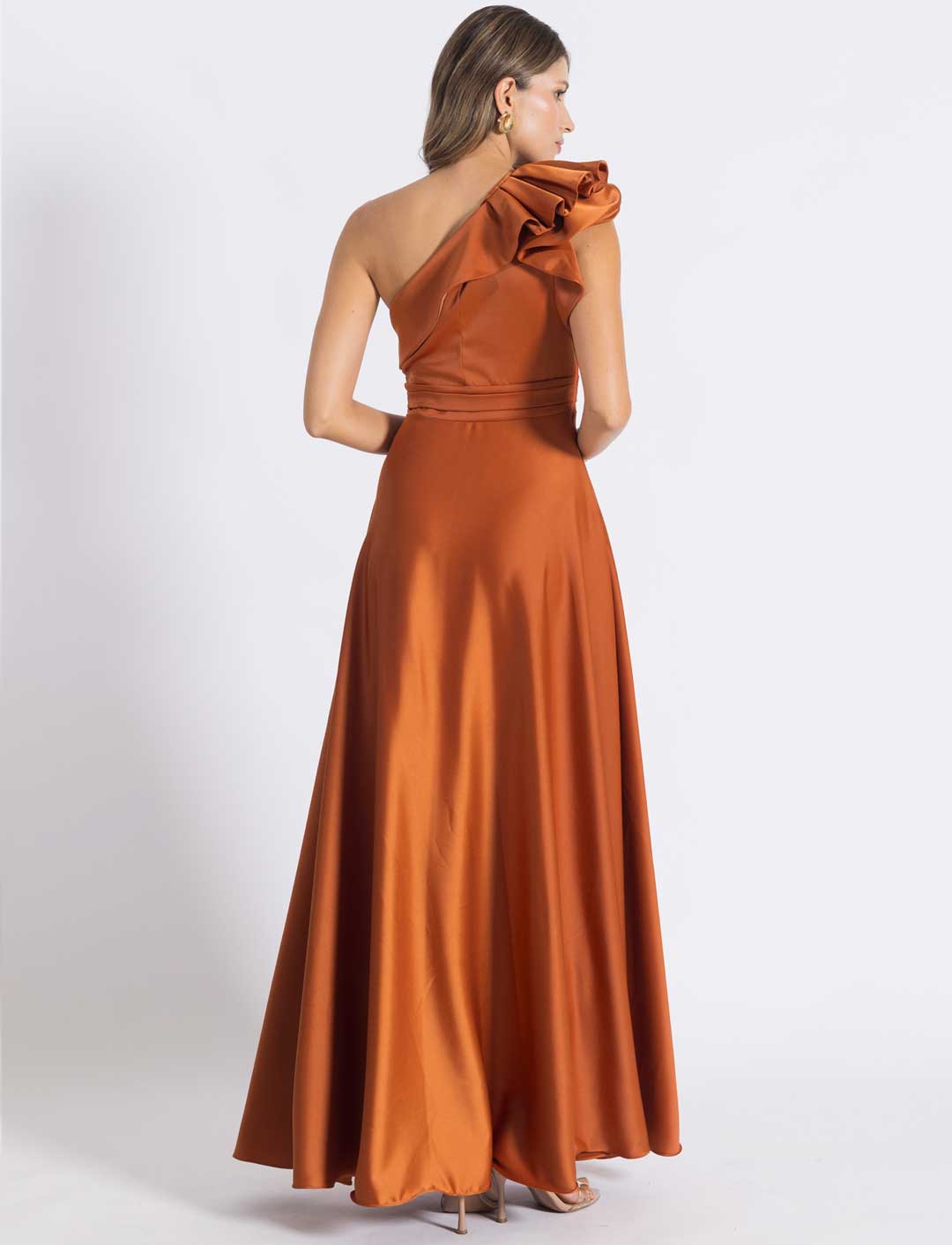 VESTIDO CLARISE TERRACOTA C-Vive Colombia