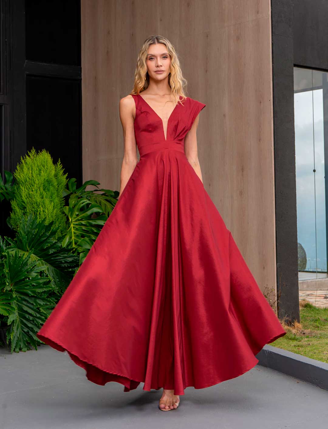 VESTIDO GRETA ROJO C-Vive Colombia