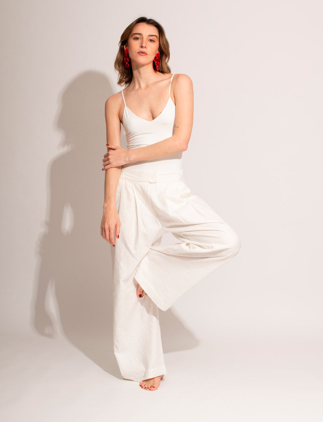 PANTALON LINO ALEXA BLANCO C-Vive