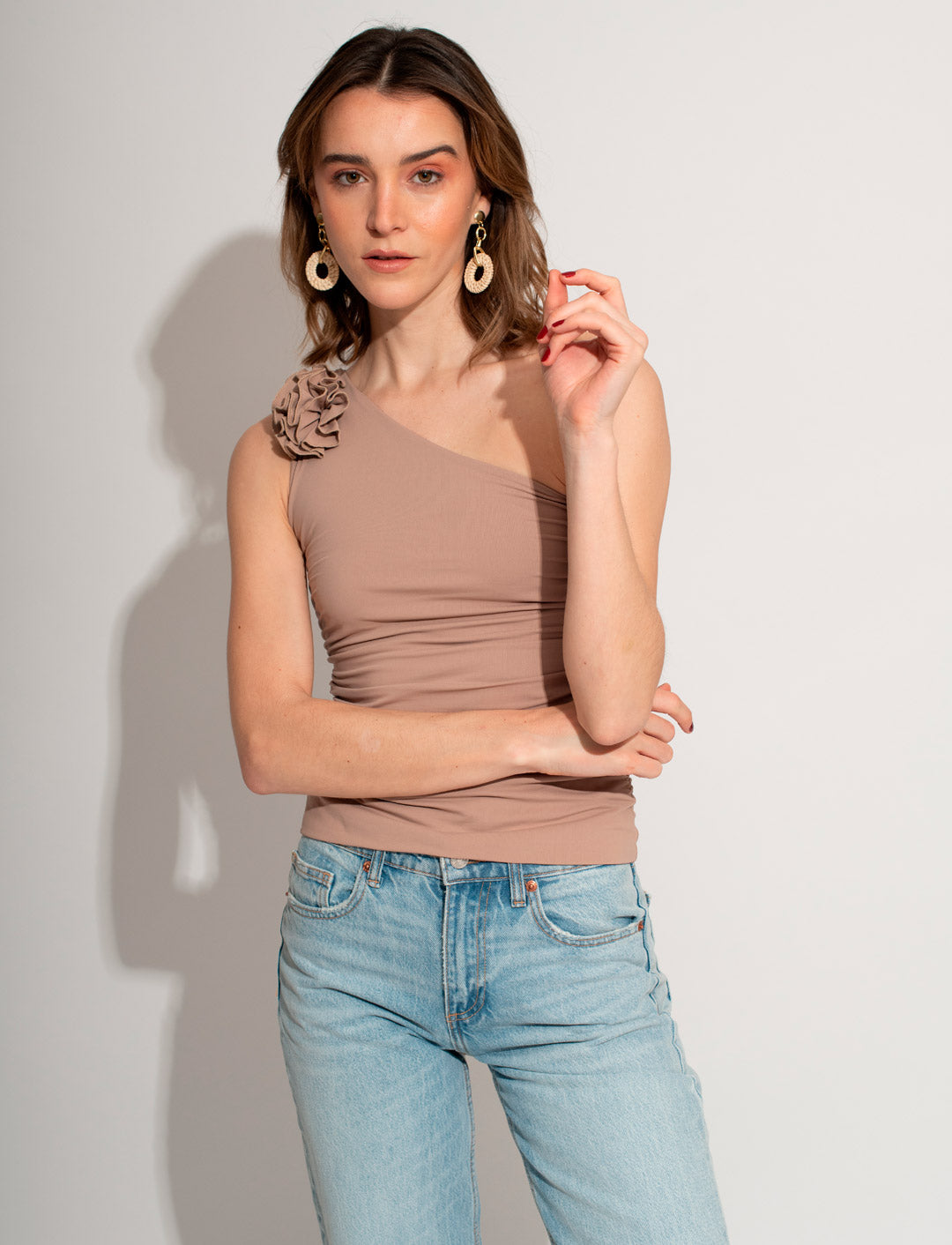 TOP CARMEN CAMEL C-Vive