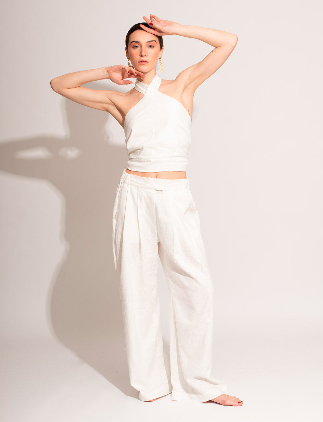 PANTALON LINO ALEXA BLANCO C-Vive